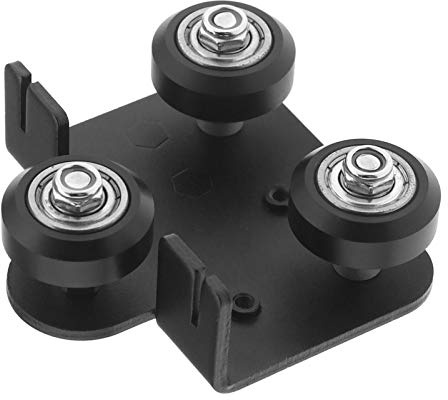 Create idea 3D-Drucker Rücken Trägerplatte mit Riemenscheibe für Ender 3 CR-10 S4 S5 Extruder und 2020 Aluminiumprofilanschluss