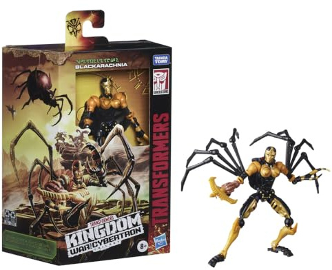 Transformers Spielzeug Generations War for Cybertron: Kingdom Deluxe WFC-K5 Blackarachnia Action-Figur Kinder ab 8 Jahren, 14 cm F0670