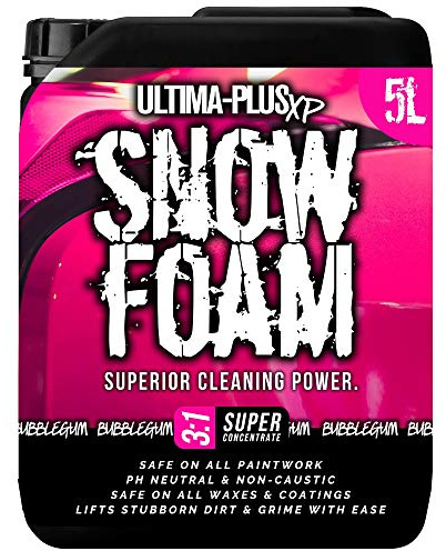 Ultima-Plus XP Snow Foam pH Neutral Car Shampoo Wash - Super Thick Foam Pre-Wash Vehicle Cleaning Detailing - Bubblegum Fragrance (5 Litres)