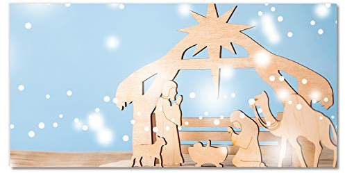 Tulup Acrylglas Druck Weinachten - 100x50cm - Wandkunst - Plexiglas Bild Deko Glas - Wandbild Kunststoff - Dekorative für Küche & Wohnzimmer - Stabiles Weihnachten Winter