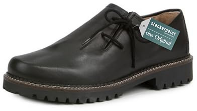 Stockerpoint Tailor Men's Haferl Shoes, Black Nappa, 9 Men