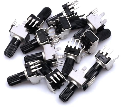 JMORCO 50 Teile/LOS RV09 Vertikal Einstellbare Potentiometer 1K 2K 5k 10K 20K 50K 100K 1M 0932 9 Typ 3pin Dichtung Potentiometer 5 Teile/los (Size : 1K Ohm)