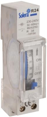 SOLERA Interruptor Horario 24h Analógico 230Vac R24 Blanco Timer
