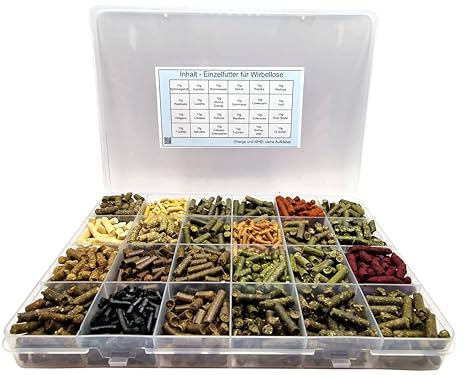 Futtersticks-Set für Garnelen (mega) / 240g = 24x10g / Pellets Sticks Wirbellose