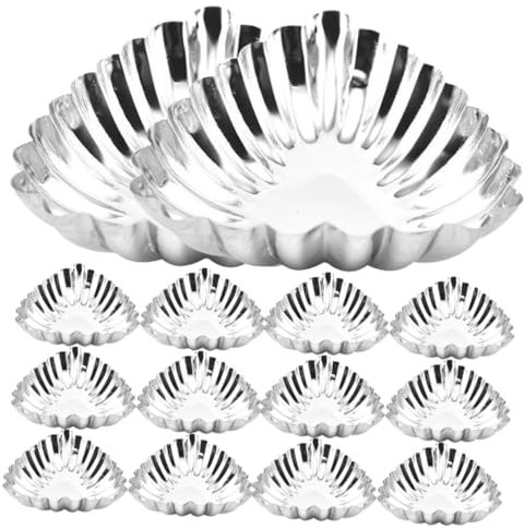 BESTonZON 20pezzi Stampi Per Crostate Multifunzione Da Forno Antiaderenti Stampi Per Crostate Resistenti Al Calore Per Cupcake e Budini Domestici