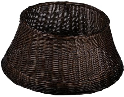 e-wicker24 Alles aus Weide Halterung für Weihnachtsbaum, Abdeckung für Weihnachtsbaum, Weihnachtsbaum, Abdeckung für Tannenbäume aus Weide, Korb Tannenbaum