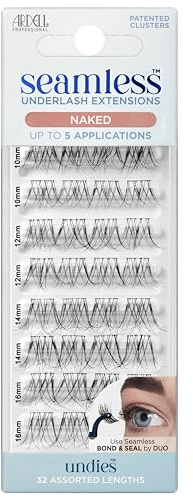ARDELL 1 Packung Nahtlose Wimpernverlängerungen | Naked lash, federleicht, natürliches und bequemes Aussehen, beseitigt Hautkontakt | 3-stufiger Anwendungsprozess