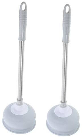 STOBAZA 2stücke Badezimmerkolben Mit Langem Griff Und Robustem Druckbecher Toilettenkolben Für Schnelles Ablassen Praktisches Anti-verstopfungswerkzeug Exquisites Design Mit Saugfunktion