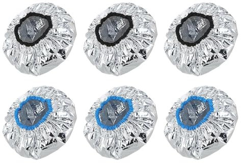 6 Piezas Gorro De Ducha Con Calefacción, Gorro De Ducha Con Mascarilla Para El Cabello, Gorro De Ducha Con Papel De Aluminio Horneado Con Aceite, Adecuado Para Teñir Y Cuidado Del Cabello