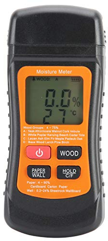 CHEOTIME Misuratore digitale per legno Tester di umidità del legno Igrometro Rilevatore di umidità del legname Ampio display LCD