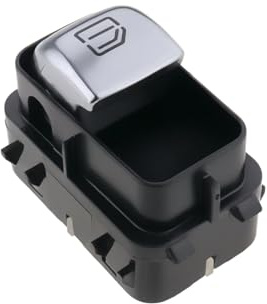 VGOL Interrupteur de Lève-vitre électrique Passager Bouton de Commutation à 4 Broches Numéro de Pièce A2059051513 A2229051904 Compatible avec Mercedes-Benz W205 Classe C Noir