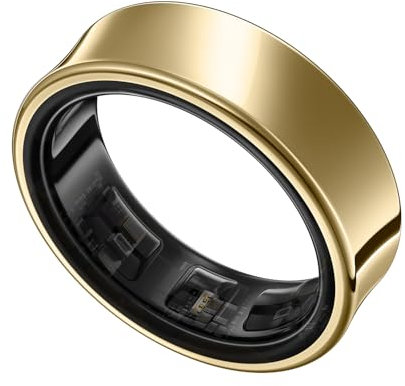 Samsung Galaxy Ring, Smart Ring mit Titan-Gehäuse, Samsung Health mit AI, Schlaftracker, Fitness Tracker, Größe 10 (US), Titanium Gold