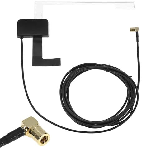 QWORK® Scheibenantenne, Digital Auto Antenne mit 3 Meter Kabellänge