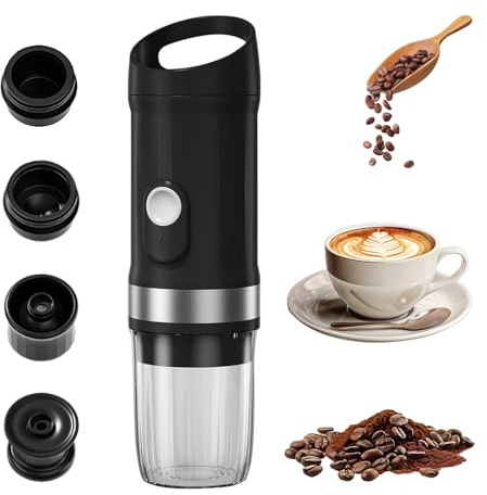 Machine à expresso portable, 20 bar, électrique, avec auto-chauffage, compatible avec capsule NS, poudre de café, petite machine à café de voyage, 80 ml, pour camping, randonnée, bureau, camping-car