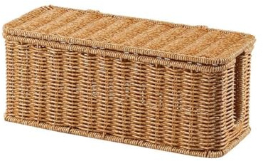 Hand-Woven Charging Station Storage Box Cable Management Basket Organizer Cables Cables For USB Data