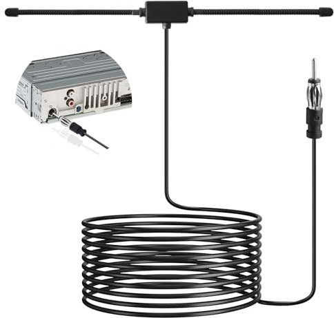 DAB FM Auto Radio Antenne Autoantenne Patch DIN Stecker Windschutzscheiben Paste 3M Verlängerungskabel Tragbaren für DAB Radio Antenna Audio Vedio Heimkino Receiver Tuner Fahrzeug Auto LKW SUV AV