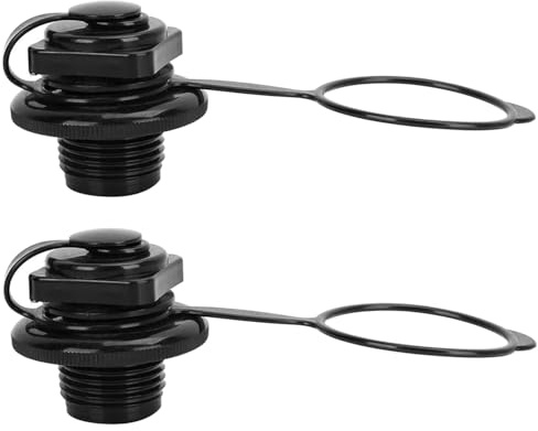 Thouyadyeh Inflatable Boat Air Valve，2 PCS Inflatable Boat Spiral Air Plugs One-Way Inflation Replacement for Rubber Dinghy Raft Kayak Pool Boat（24mm）