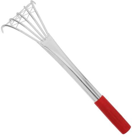 SHINEOFI Rastrello Spiaggia in Acciaio Resistente per Scavo di Gusci e Telline Strumento Multifunzionale per Giardinaggio e Attività Outdoor Leggero e Durevole per Amanti della Spiaggia