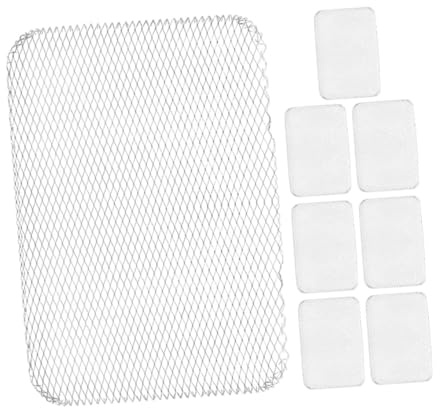 NIYANGLE 8pcs Non-stick Metal Mesh Grill Mats for Bbq and Baking Fit Barbecue Grill Reusable Outdoor Cooking Pads Easy-clean Heat-resistant Bbq Accessories