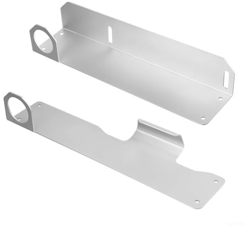 Yhenlovtt Un set di staffe in metallo da parete per riporre il pavimento, organizer salvaspazio per garage compatibile con rimorchi e accessori per rimorchi da corsa chiusi (nero)