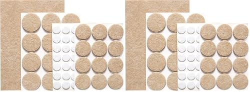 Tescoma 420858 Feltrini adesivi per sedie e mobili, linea Presto, 60 pz (Confezione da 2)