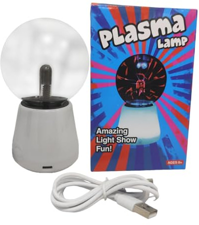 Luz nocturna de bola mágica de iones - Luz ambiental de bola de plasma, LED sensible al tacto alimentada por USB de 7 colores | Ambiente de decoración de habitación, hogar, sala de estar, dormitor