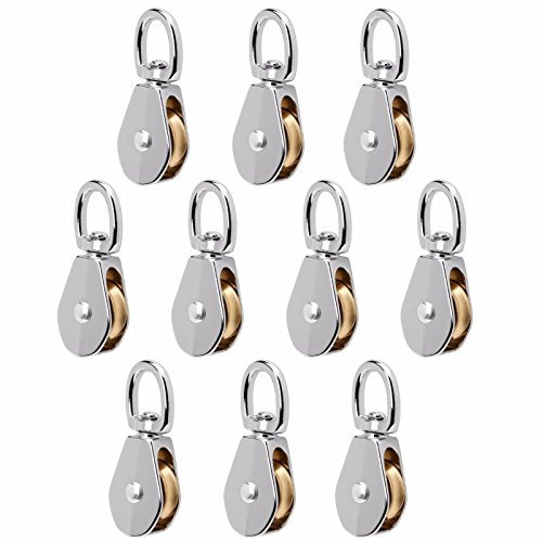 Widesakll Riemenscheibe, 3,8 cm, vernickeltes Metall, Drehgelenk, 3,8 cm, 22,8 kg 1-1/2 inch silber
