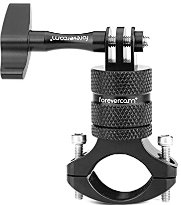 Forevercam-Support de caméra d’action en alliage d’aluminium pour guidon de vélo, rotation à 360 degrés, compatible avec diverses caméras