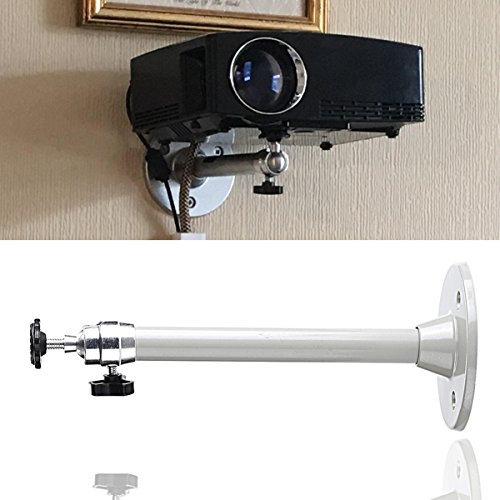LANTWOO 8.3inch Length Mini Projector Wall Ceiling Mount Hanger, Aluminum Alloy LCD/DLP Mount Bracket, 1/4inch Thread & 6.6 lbs Safe Load