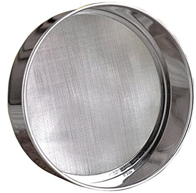 Loveday Parure 15,2 cm Professional Passoire Tamis à farine rond en acier inoxydable avec 60 en maille (15,2 cm, 18/8 Acier)