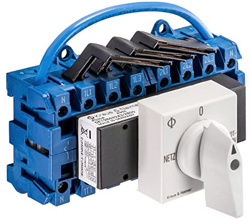 Kraus & Naimer KG20A T904 (K950) VE2 F437 Umschalter 4-polig 25A mit Stellung Netz 0 Notstrom EN IEC 60947-3