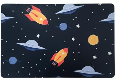 Schreibtischunterlage Kosmos Raketen Raumschiffe 40 x 60 cm abwischbar
