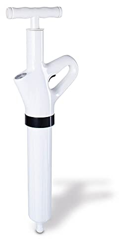Abflussreiniger-Pumpe – Rohrreiniger mit Pressluft, Druckluft-Reinigung für verstopfte Abflüsse, Toilette/Dusche/Spüle mechanisch Rohrfrei