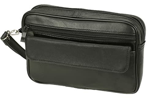 Sotala Herren Handgelenktasche Handtasche Tasche Echt Leder Geld Bag Umhängetasche Herrentasche