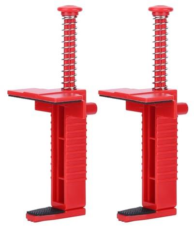 ANKROYU Outils de maçonnerie 2 pièces, Pinces à Briques, Pinces de Ligne de maçon, Chemin de revêtement de Brique, tiroir à Fil, Outil de maçonnerie, fixateur, Construction de bâtiments(Rouge)