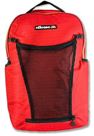 Mochila para portátil Ellesse, soporte para ordenador PC. Para viajar, ideal en equipaje de mano en avión. Trabajo Universidad. Impermeable. Deportista con red portacascos. Impermeable. Hombre y mujer