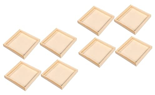 SAFIGLE 8stücke Holz Puzzle Organizer Teiliges Holztablett Für Puzzle Sortierung Und Aufbewahrung Für Kinderzimmer Und Kreative Bastelprojekte Aus Hochwertigem Naturholz Gefertigt
