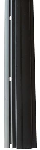 Jardinion 2m Moulure de finition Moulure de recouvrement PVC Noir, Protection Mur