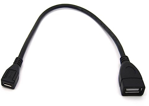 Mllepjdh Adaptateur micro USB vers USB 2.0 femelle vers micro USB femelle, prise en charge de la synchronisation des données pour accessoires électroniques grand public, câble de connecteur numérique