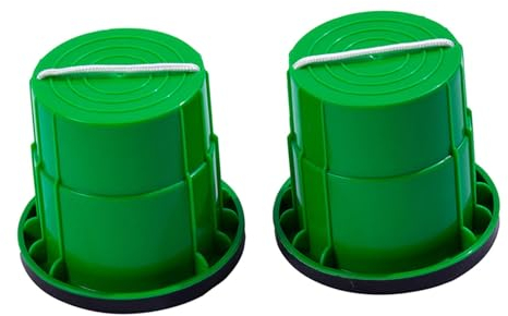 Harilla 2X Balancing Stelzen Gehstelzen Balance Eimer Stepper Spielzeug Kinder Stepper Spielzeug Springen Stelzen Spielzeug für Jungen Mädchen, Grün