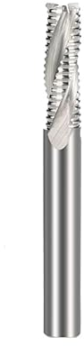 Ddyspan Schruppen Schaftfräser 3 Flöten HSS Schaftfräser CNC Maschine Fräser Für Aluminium Schneidwerkzeug Fräser HSS Metallschneider,10xT10x32x80L