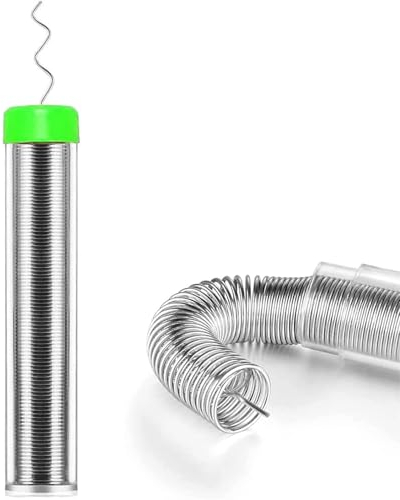 Fil à souder 0,8 mm sans plomb avec noyau de colophane, étain à souder avec flux 5 g, fil à souder pour la réparation et le bricolage de composants de soudure électriques électroniques