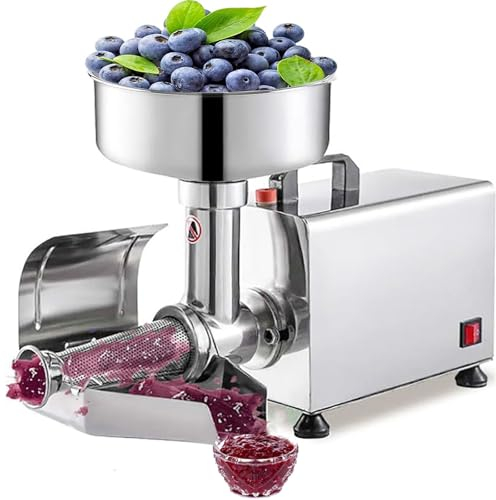 HENGCMM Passapomodoro Elettrico per Passata di Pomodoro e Marmellate 450W, Multifunzione in Acciaio - Colino per Alimenti e Macchina per Salse per la Salsa di Pomodoro, Fragole e Mirtilli,220V