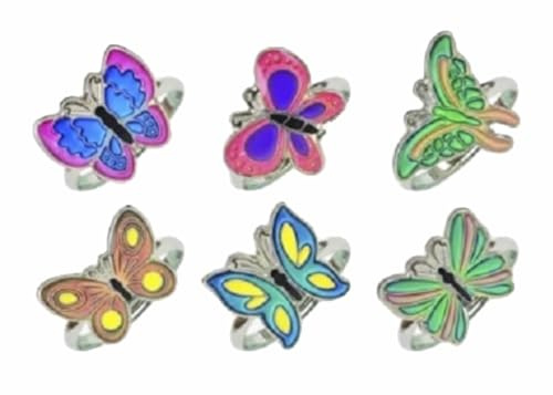 Cornelissen 1 Stimmungsring Schmetterling, Modeschmuck Ringe Geschenke Schmuck Stimmungsringe Falter