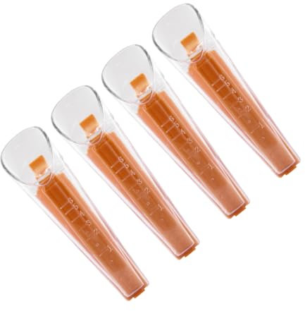 OFFSCH Yeast Measuring Cups Set of 4 with Sealing Clip, Graduated Baking Measuring Cups for Dry Yeast and Powder, Kitchen Metering Spoons for Precise Baking Measurements