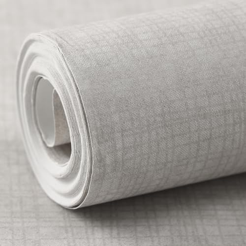 Anttyscar Plain Grey Wallpaper Modern Striped Textured Stylish Wallpaper for Bedroom Kitchen Hallway Living Room