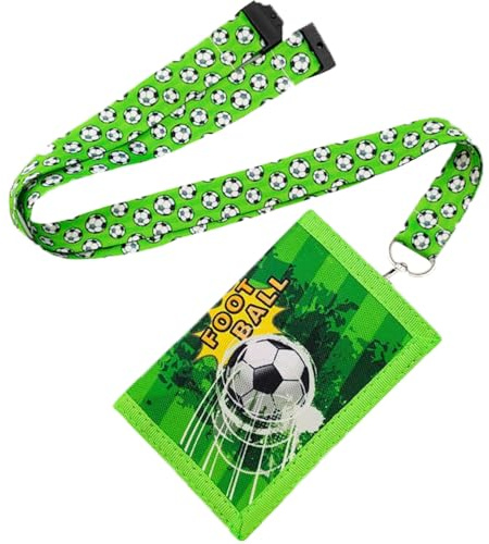 Fizdoqg Portmonee Fußball Kinder, Jungen Fußball Wallet, Portemonnaie | Children's Wallet Boys, Portemonnaie Jungen für Geburtstagsgeschenk, Schulanfang