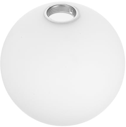 Zerodeko Pantalla De Cristal Esmerilado Globo Redondo 200 Mm Compatible E27 Repuesto Para Lámparas Exteriores e Interiores Iluminación Cálida Para Porche y Jardín