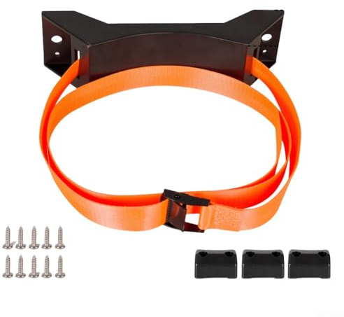 Gas Cylinder Fixing Belt for Cars and Cargo with Adjustable Nylon Strap for Safe Transport, Suitable for RVs, Yachts, Schools, Hospitals, and Factories (Orange 1.5M)