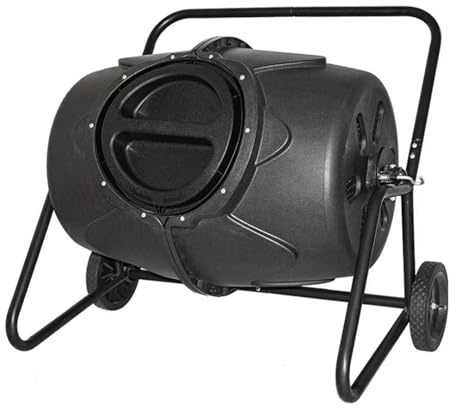Grand bac à composteur de jardin, gobelet à compost mobile avec roulettes, parfait pour les feuilles de jardin et les déchets de cuisine, facile à utiliser et idéal pour le compostage biologique